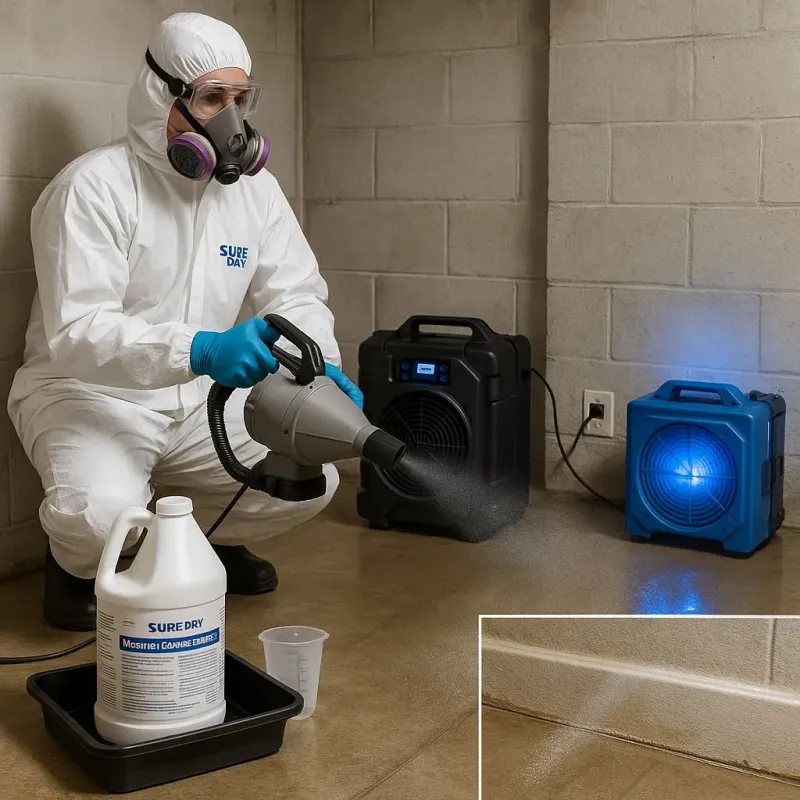 Sanitization and Odor Removal process in Roberts, WI